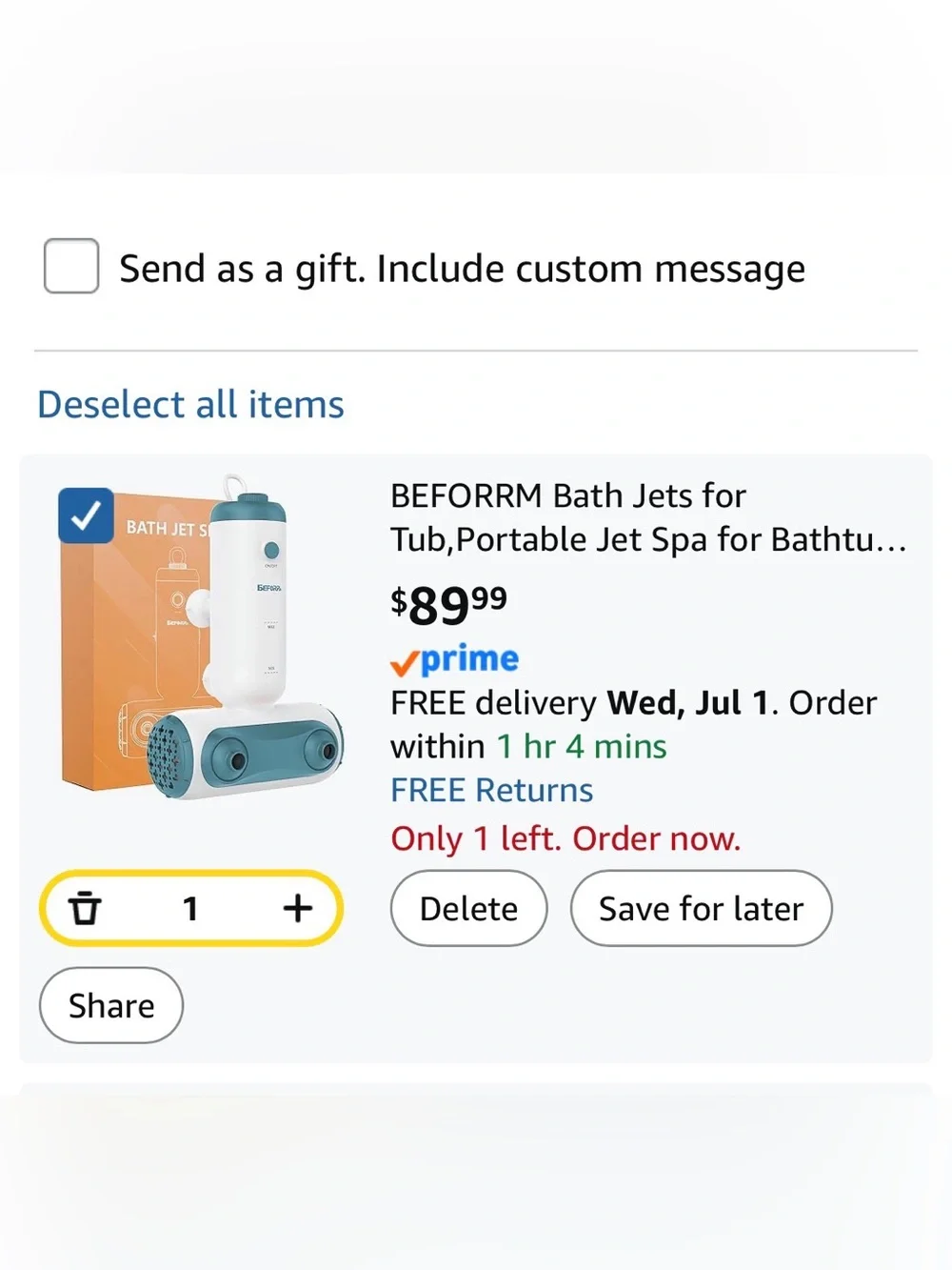 New Open Box Bath Jets for Tub,Portable Jet Spa for Bathtub with Dual Hydro Jets